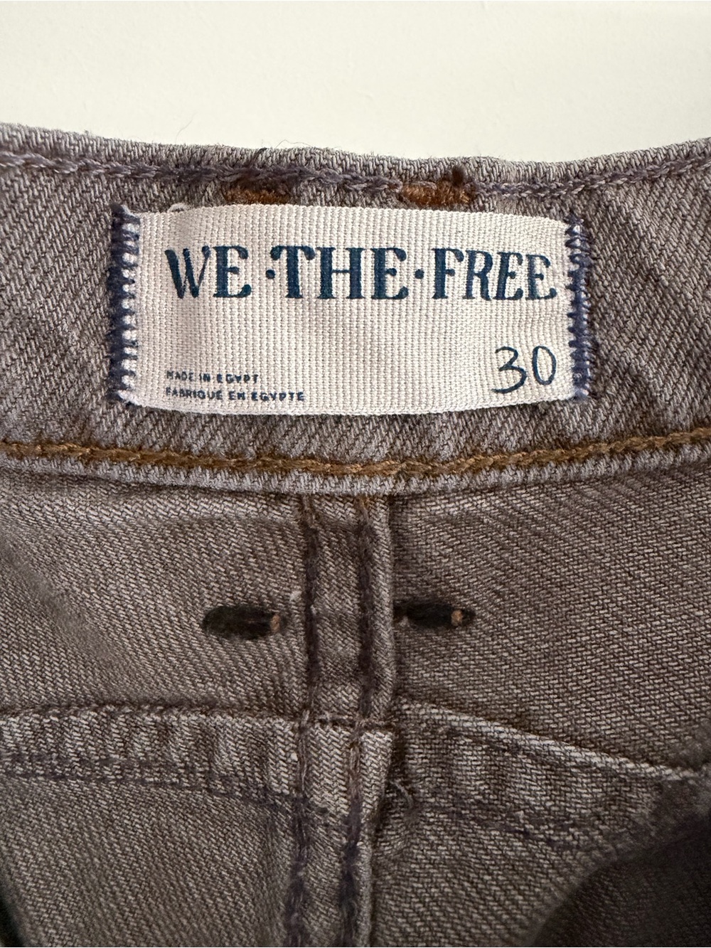 We The Free Wide-Leg Button-Fly Gray Jeans - Picture 3 of 6